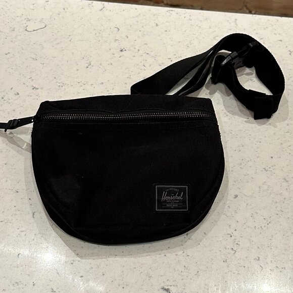 Herschel black canvas hip pack - Picture 1 of 2
